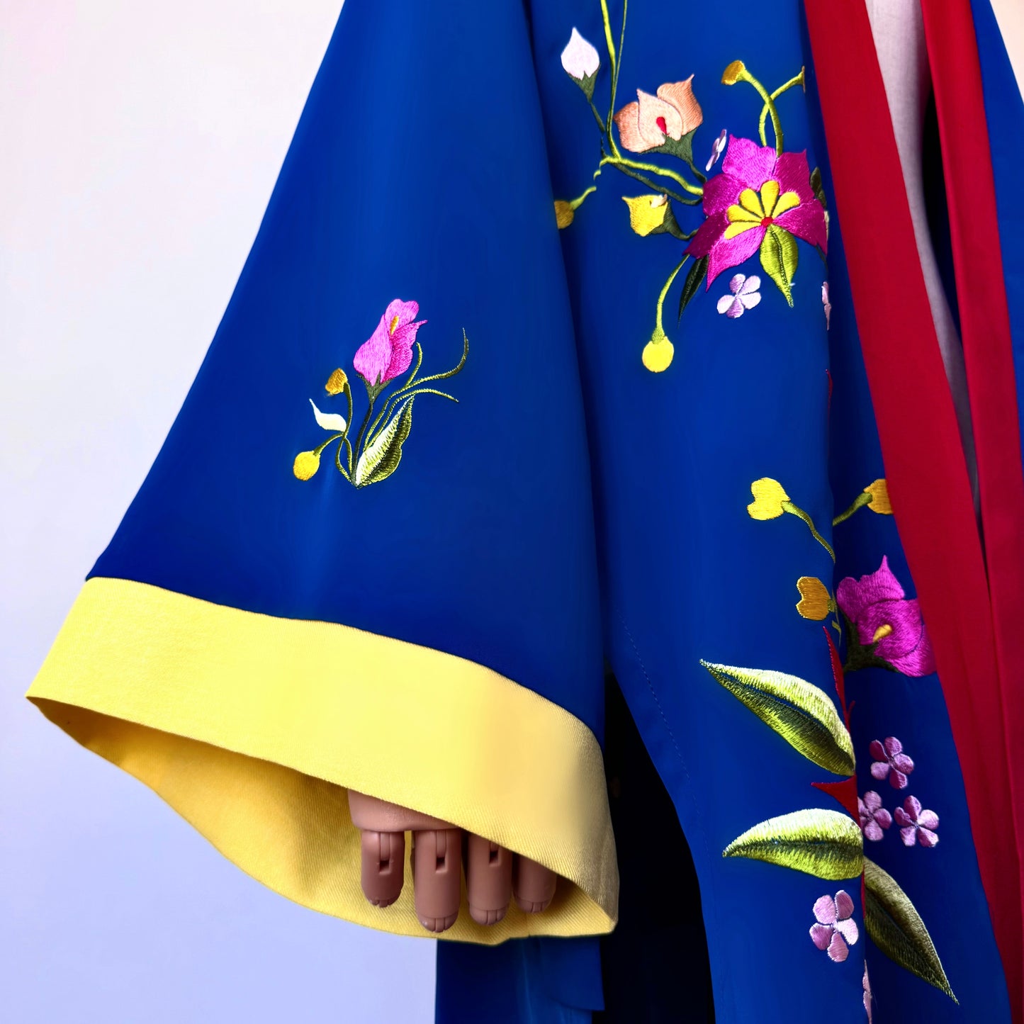 Bonita Colorblock Floral Print Kimono