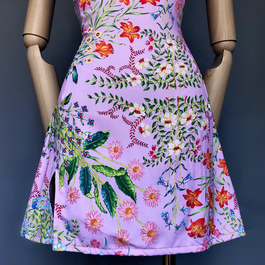 Floral Girl Pastel Pink Wild Flowers Dress