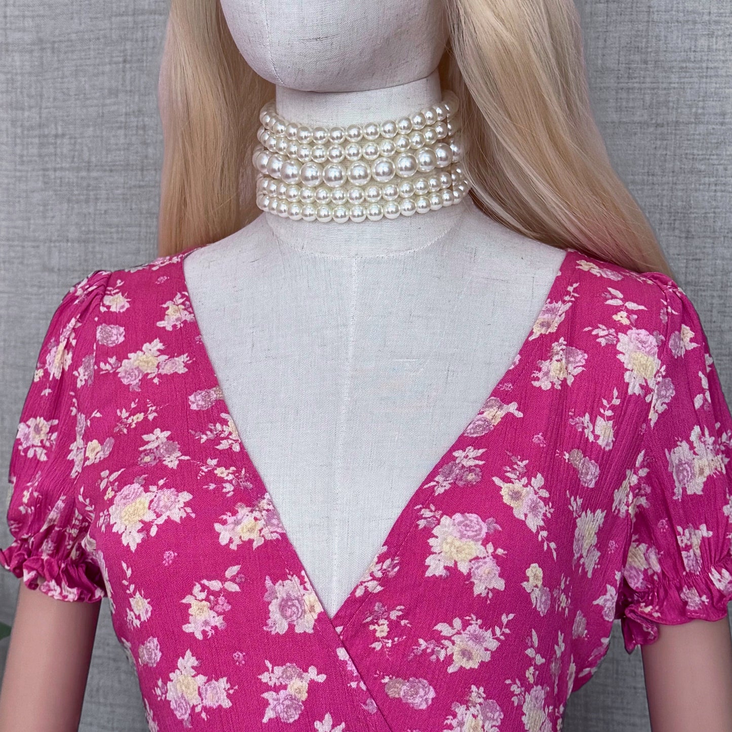 Floral Girl Pink Wrap Dress