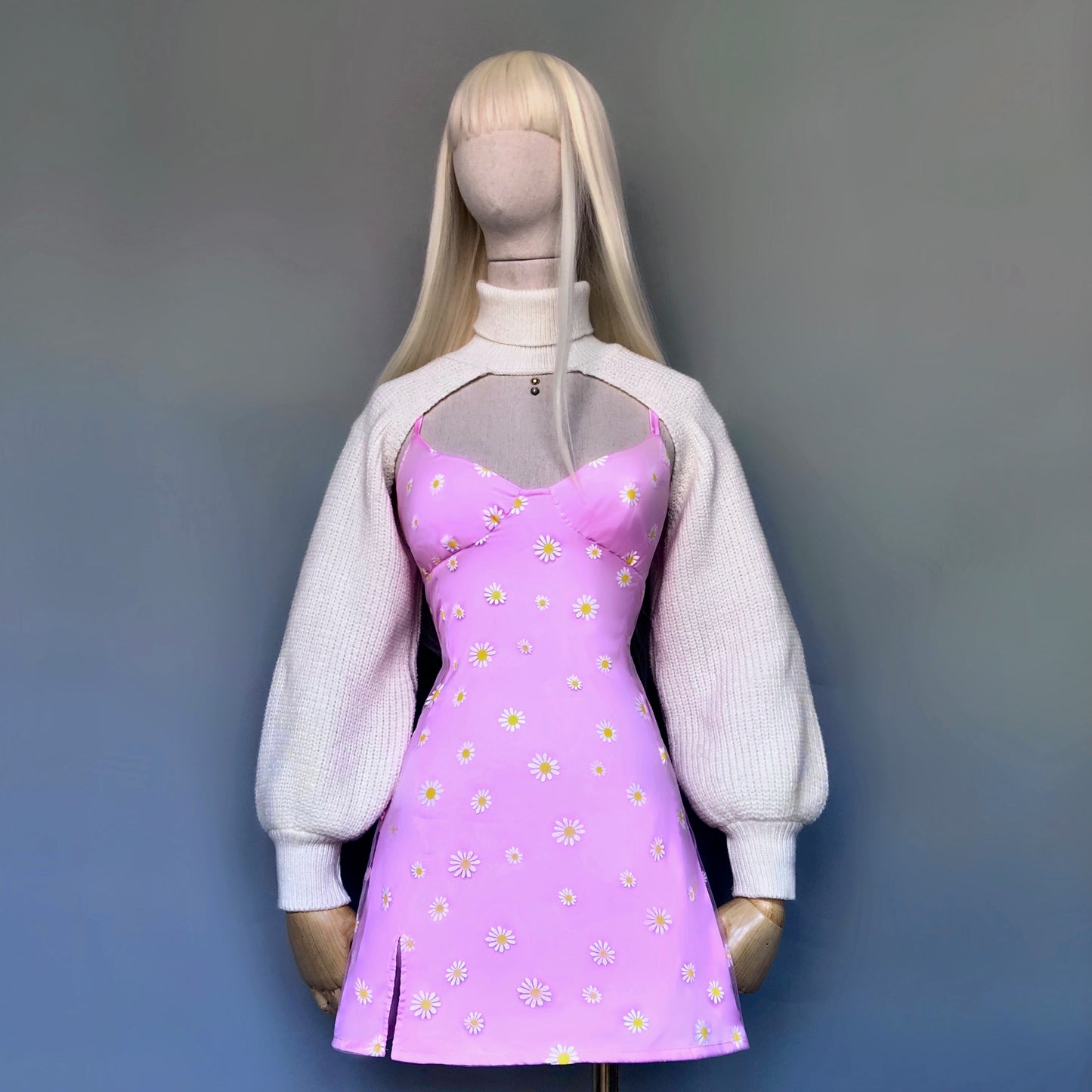Holy Daisies Pastel Pink Dress