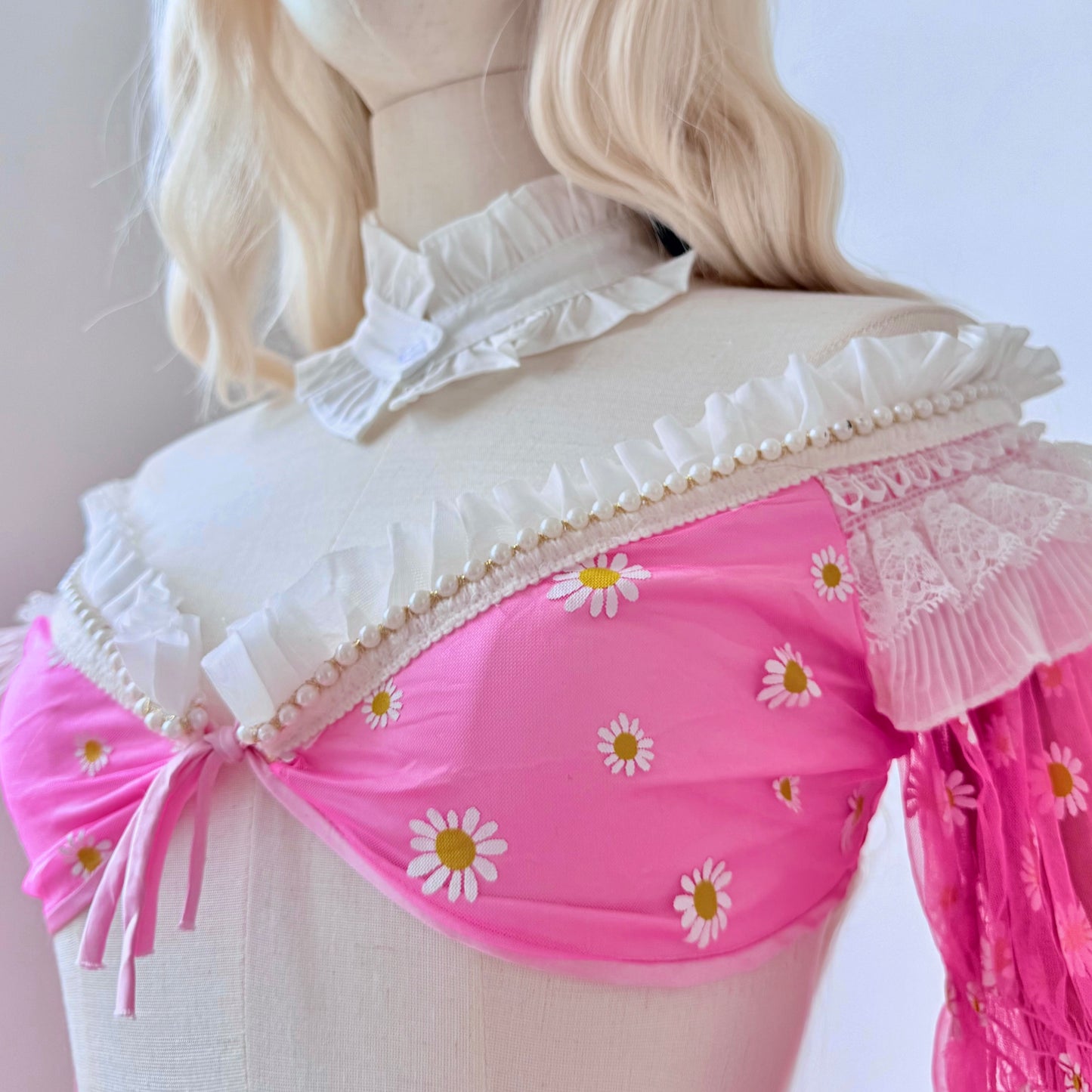 Holy Daisies Printed Puffy Skirt Top Set