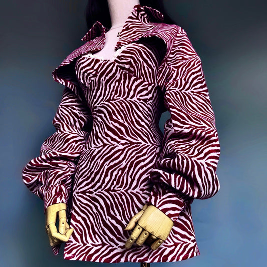 Mean Girl Wild Red Print Dress Set