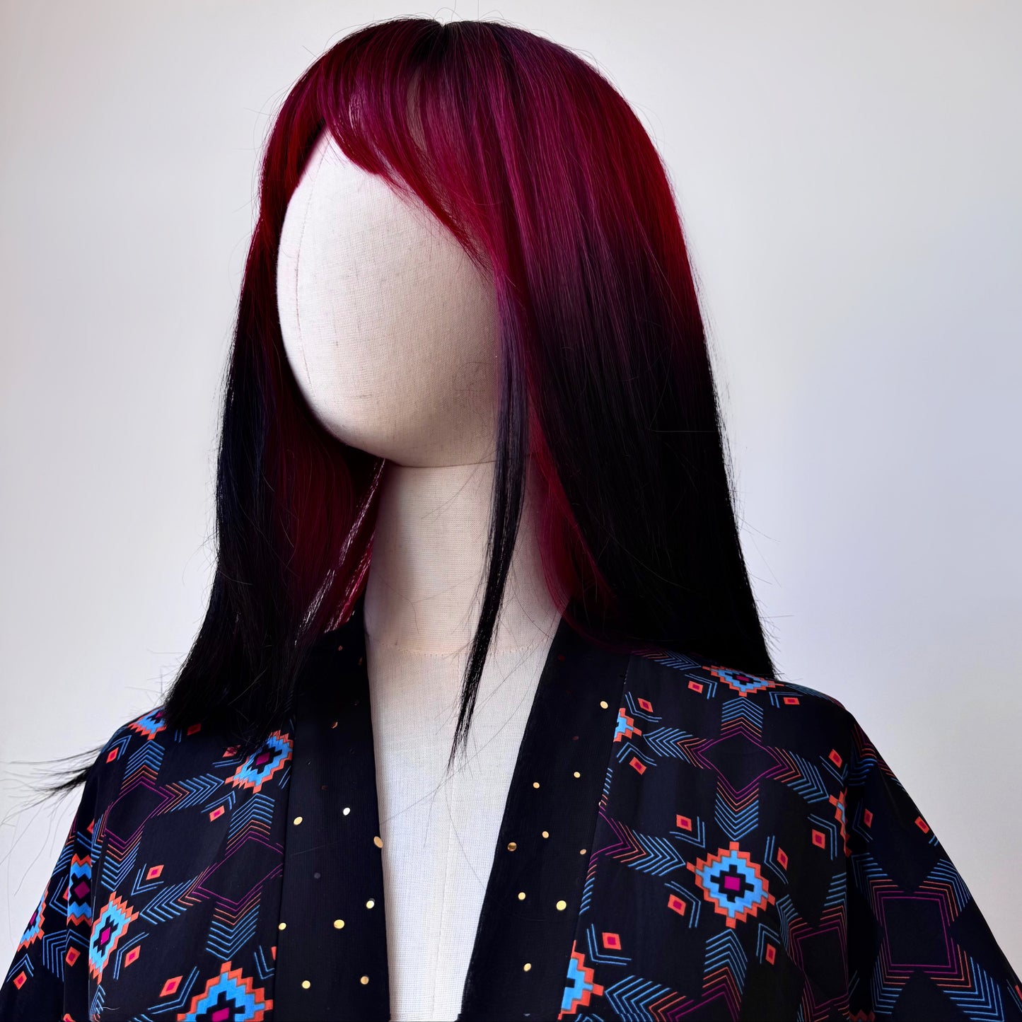 Tribe Master Abstract Print Kimono