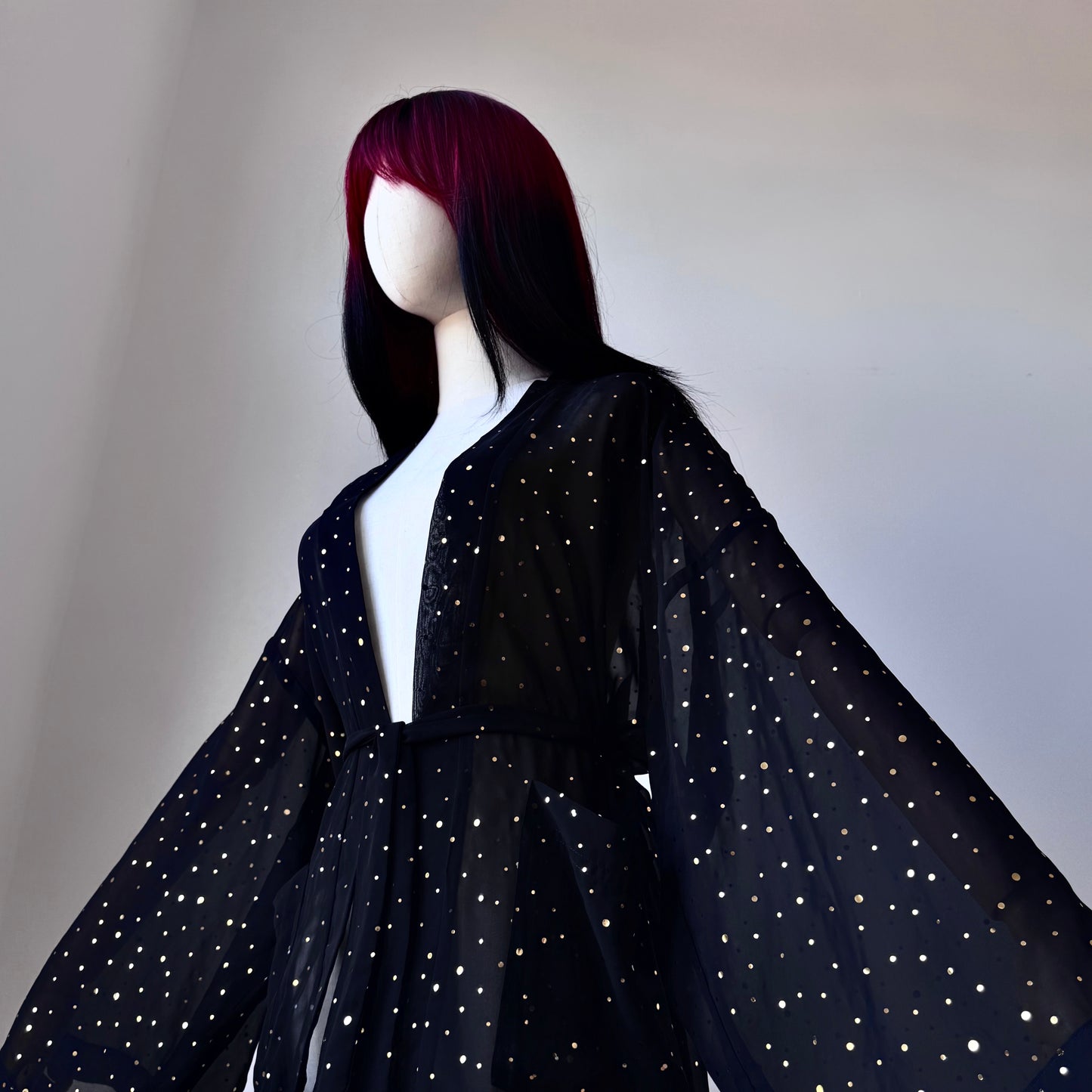 Black And Gold Space Fairy Kimono