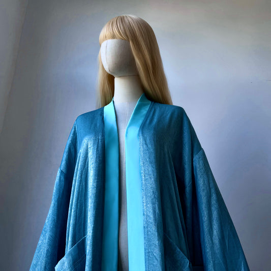 Blue Lagoon Minimalist Kimono