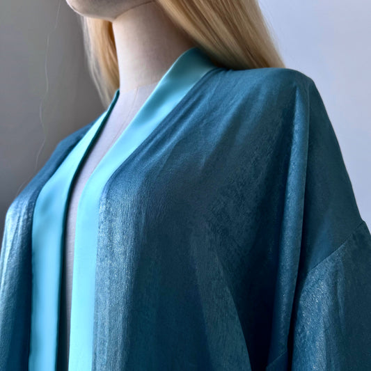 Blue Lagoon Minimalist Kimono