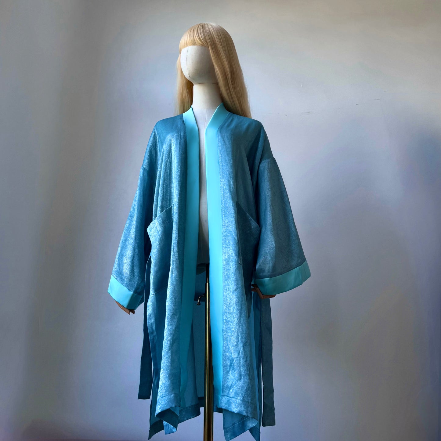 Blue Lagoon Minimalist Kimono
