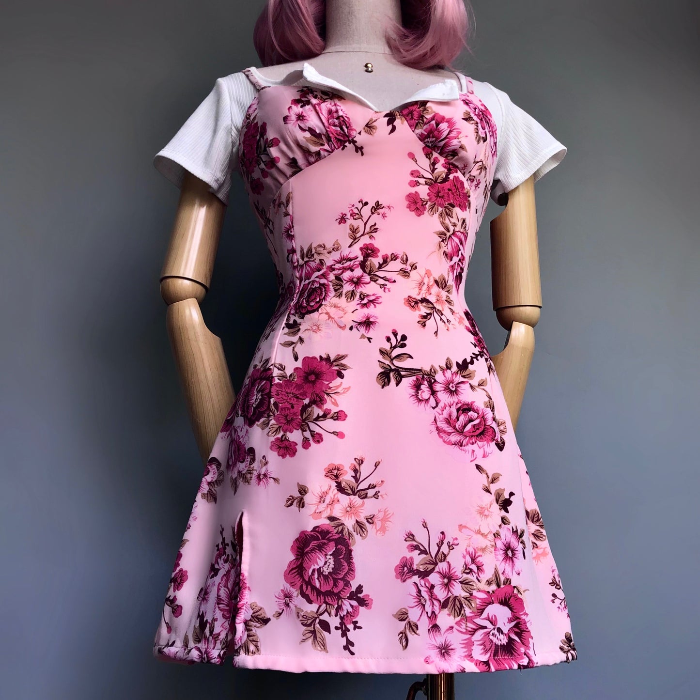 Blush Pink Floral Girl Dress