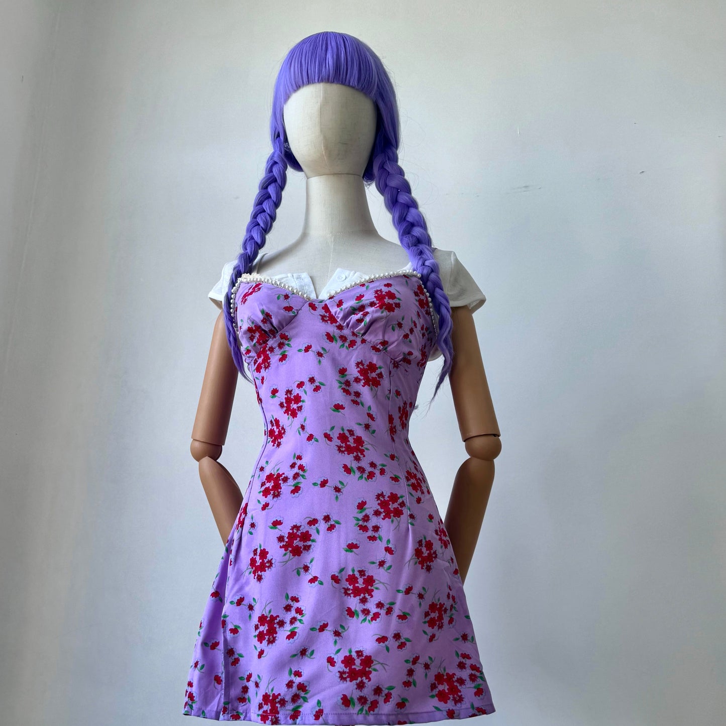 Bonita Lavender Printed Mini Dress