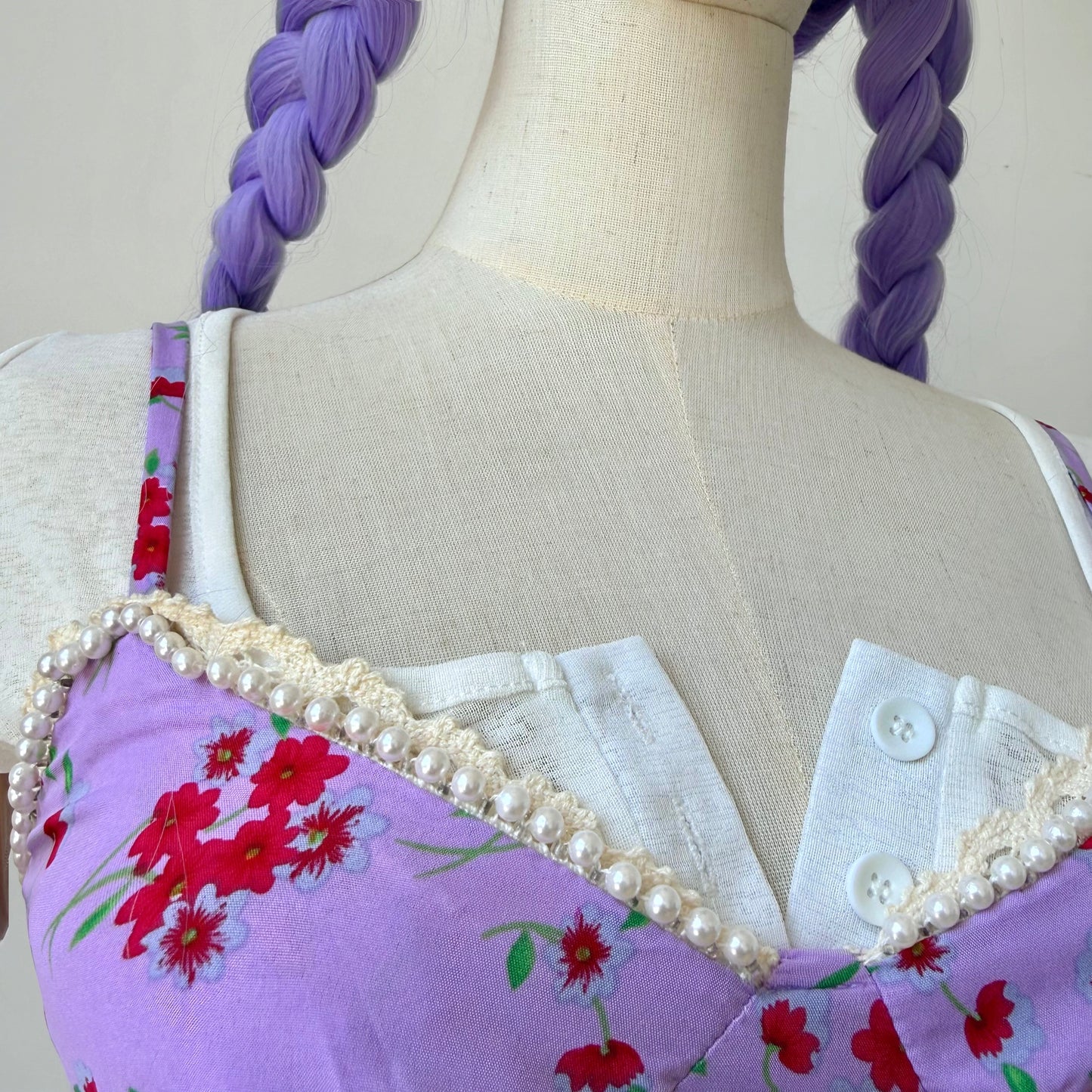 Bonita Lavender Printed Mini Dress