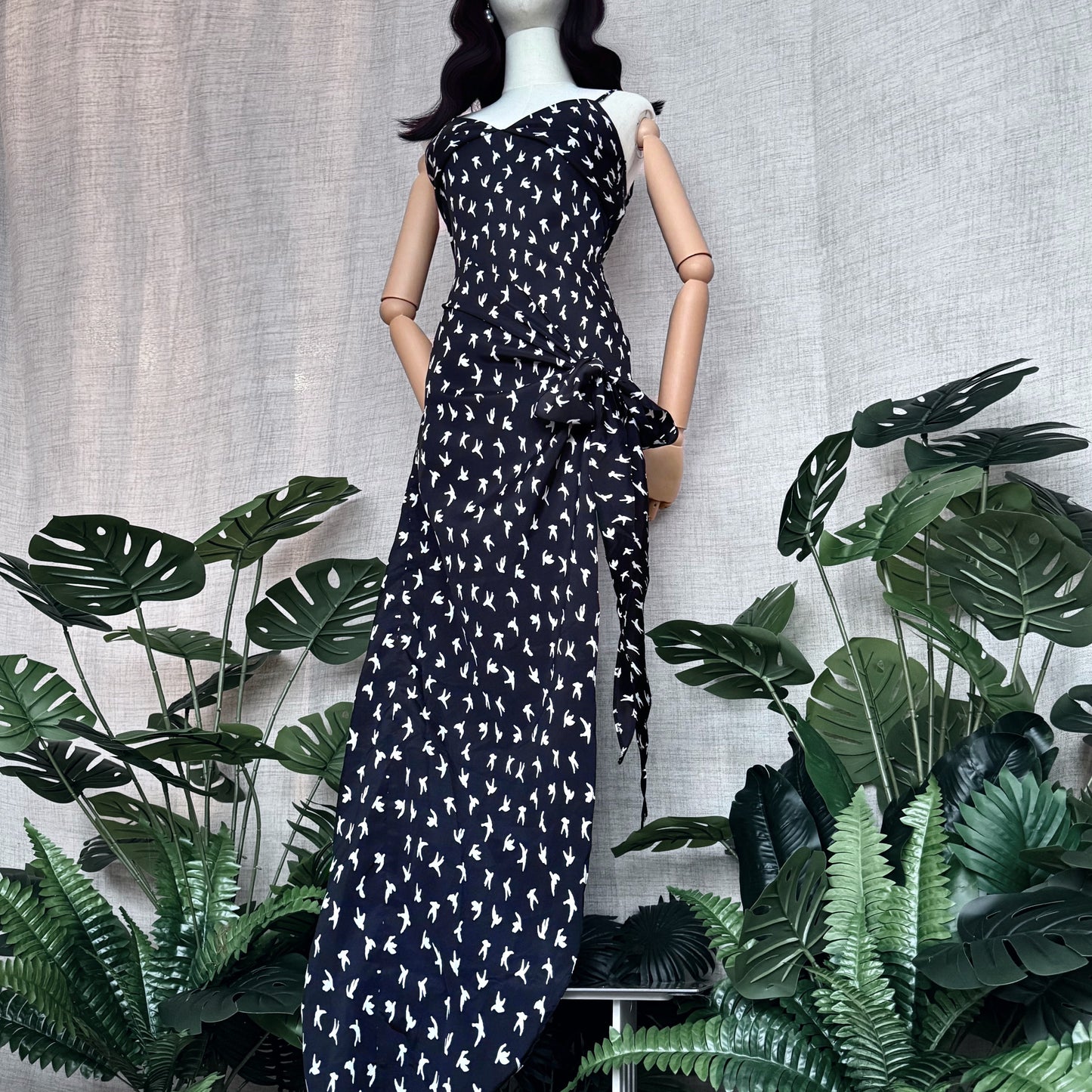 Goth Bae Layered Printed Black Dress
