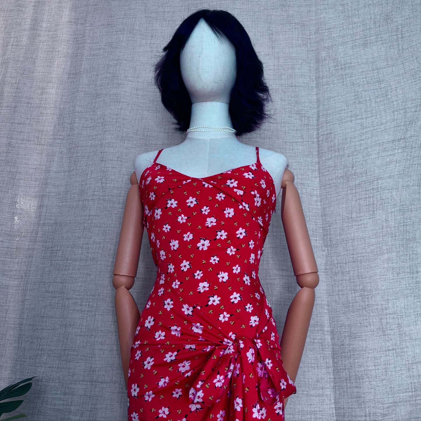 Bonita Layered Red Floral Dress