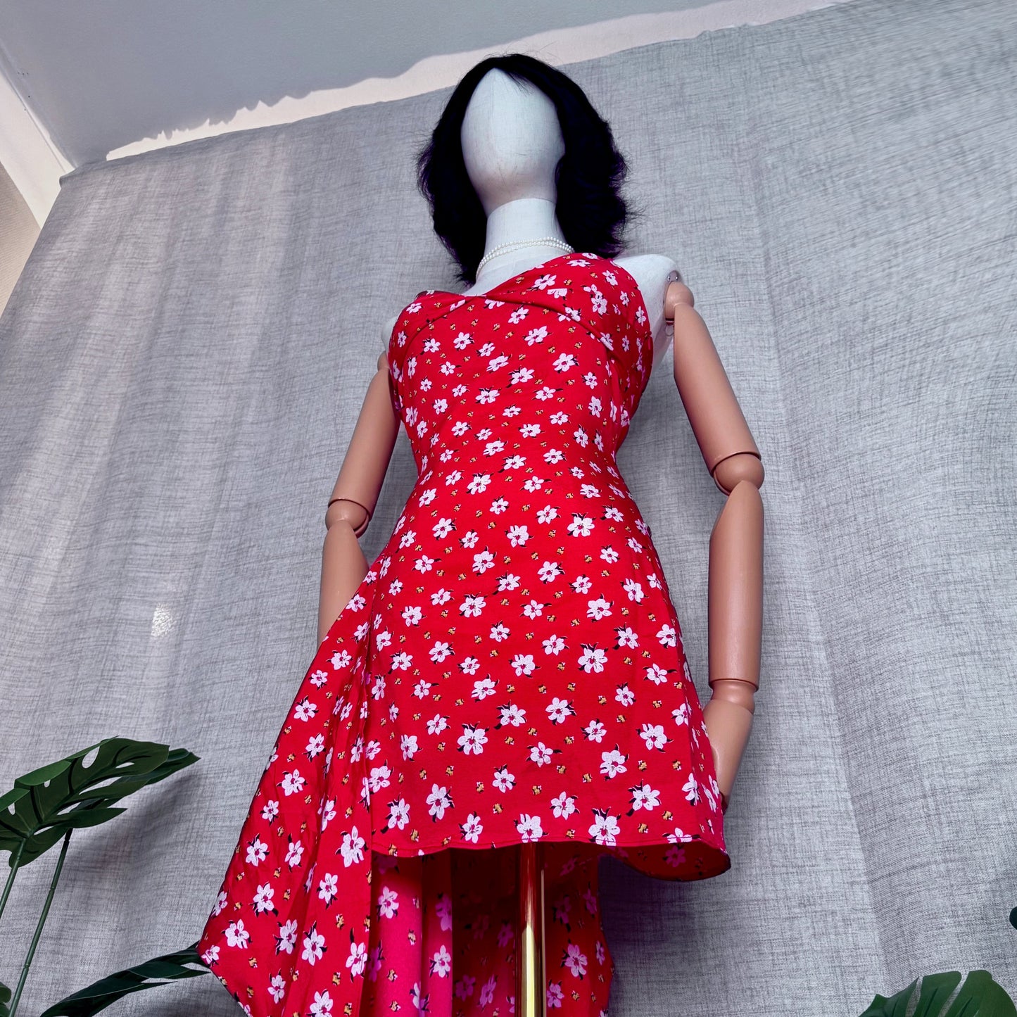 Bonita Layered Red Floral Dress