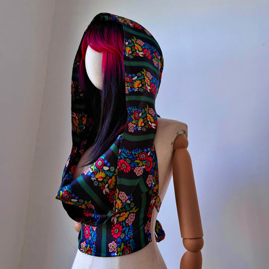 Bonita Tropical Floral Hooded Top