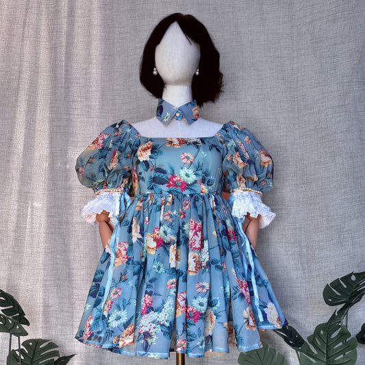 Forest Babydoll Floral Teacup Dress