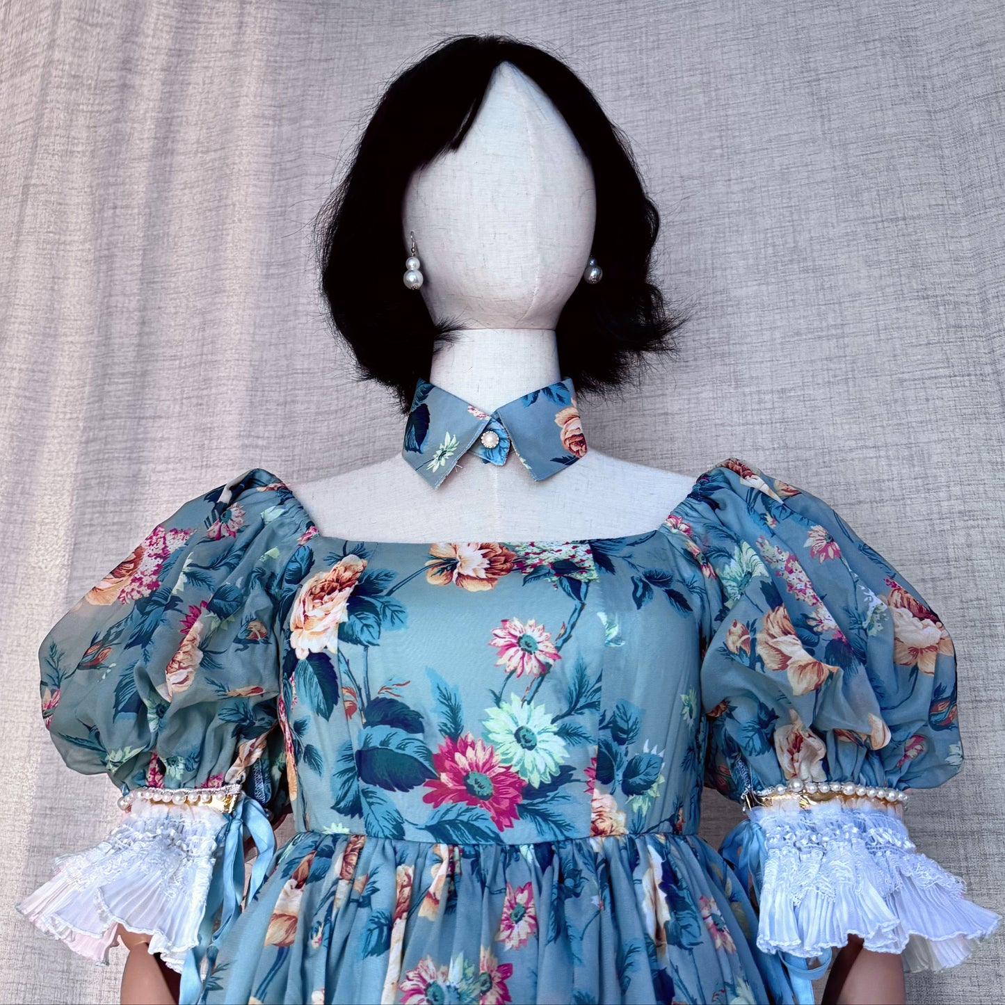Forest Babydoll Floral Teacup Dress