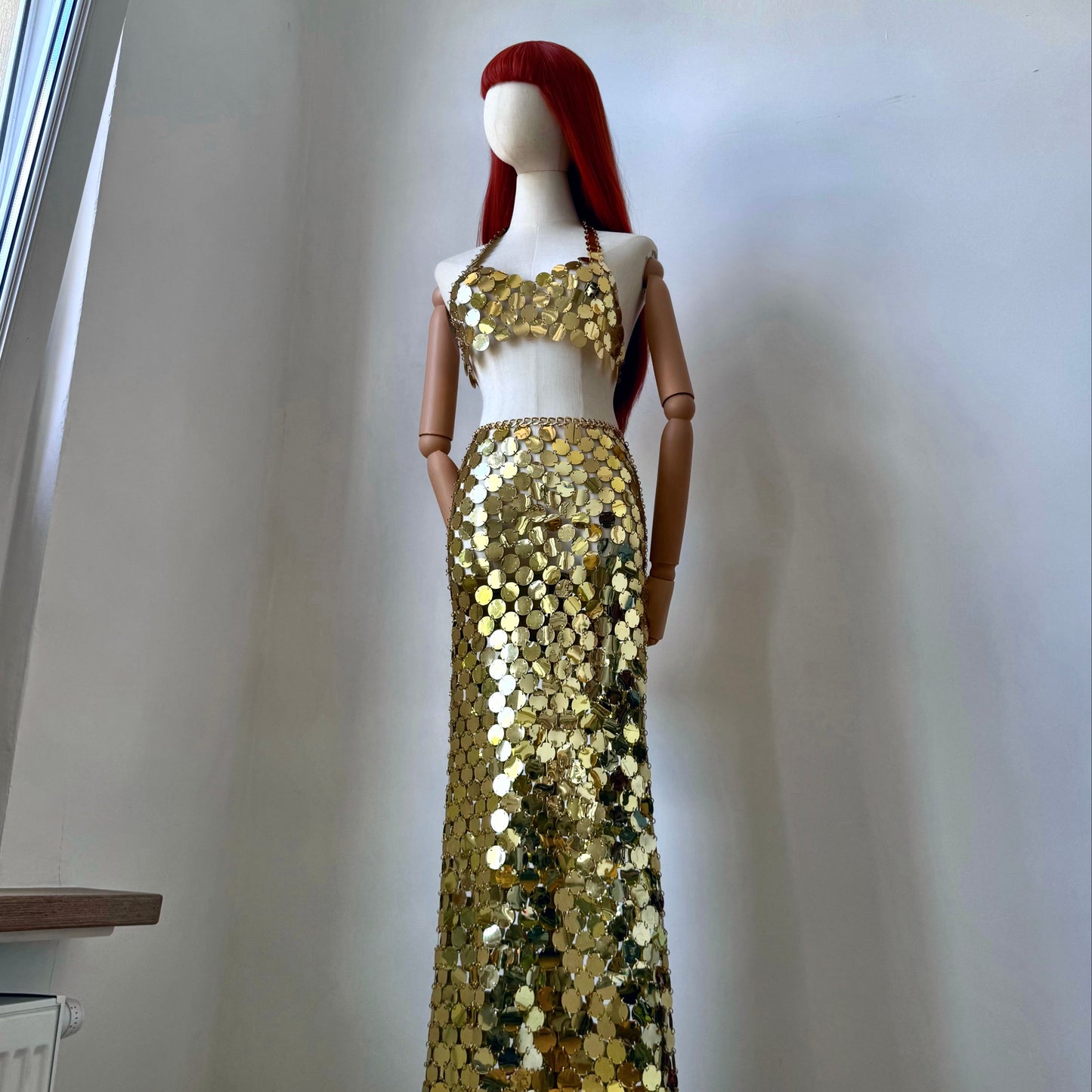 Golden Girl Maxi Skirt Top Set