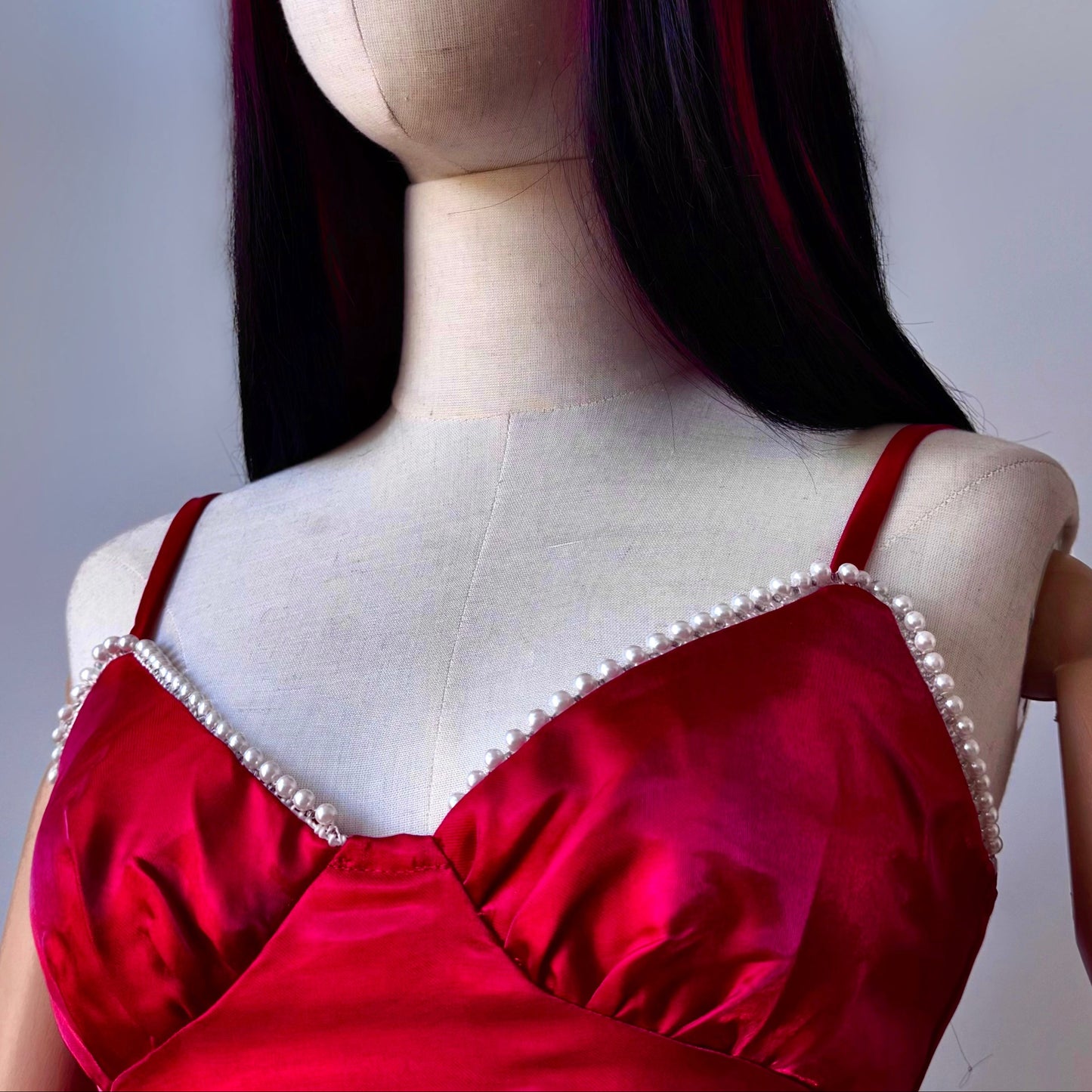 Madame Rouge Pearly Red Dress