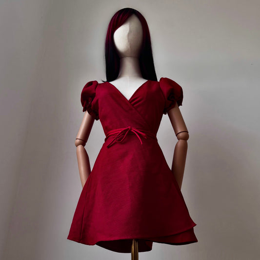 Madame Rouge Red Wrap Dress