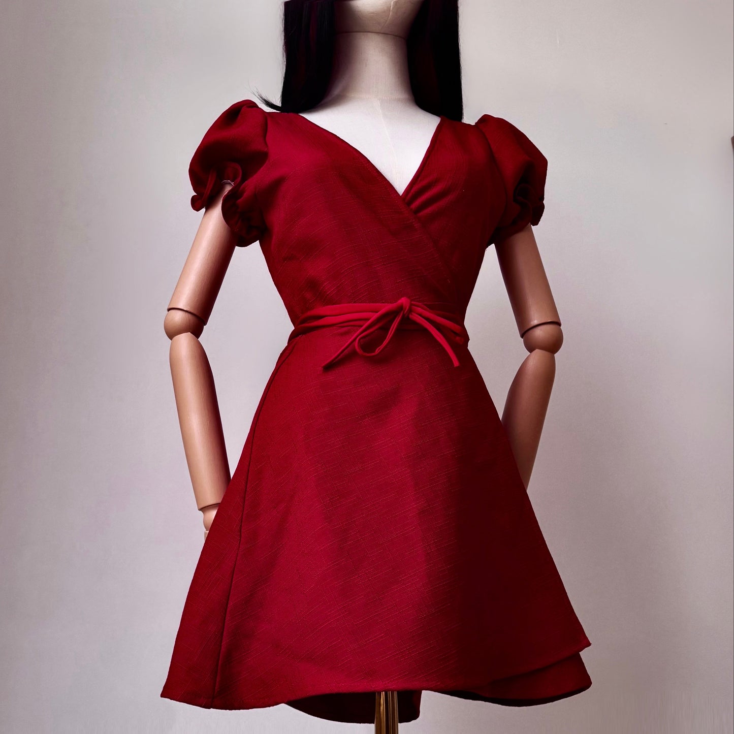 Madame Rouge Red Wrap Dress