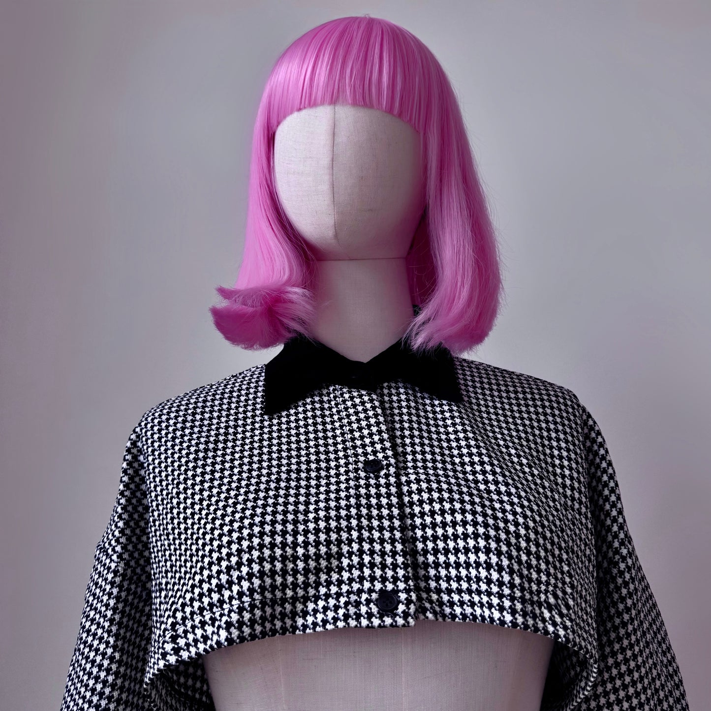 Mean Girl Black And White Plaid Cropped Shirt Skirt Set
