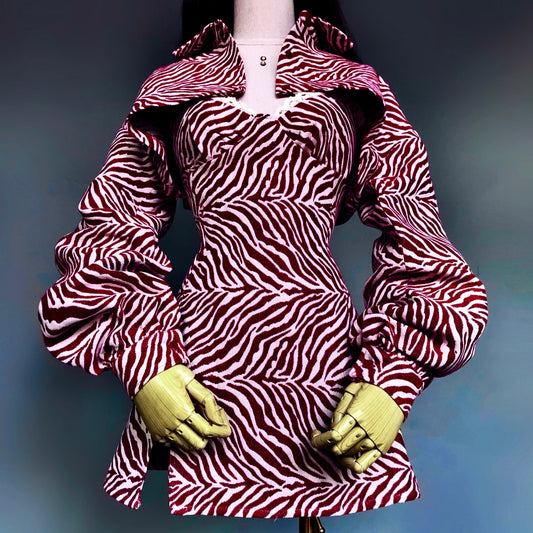 Mean Girl Wild Red Print Dress Set