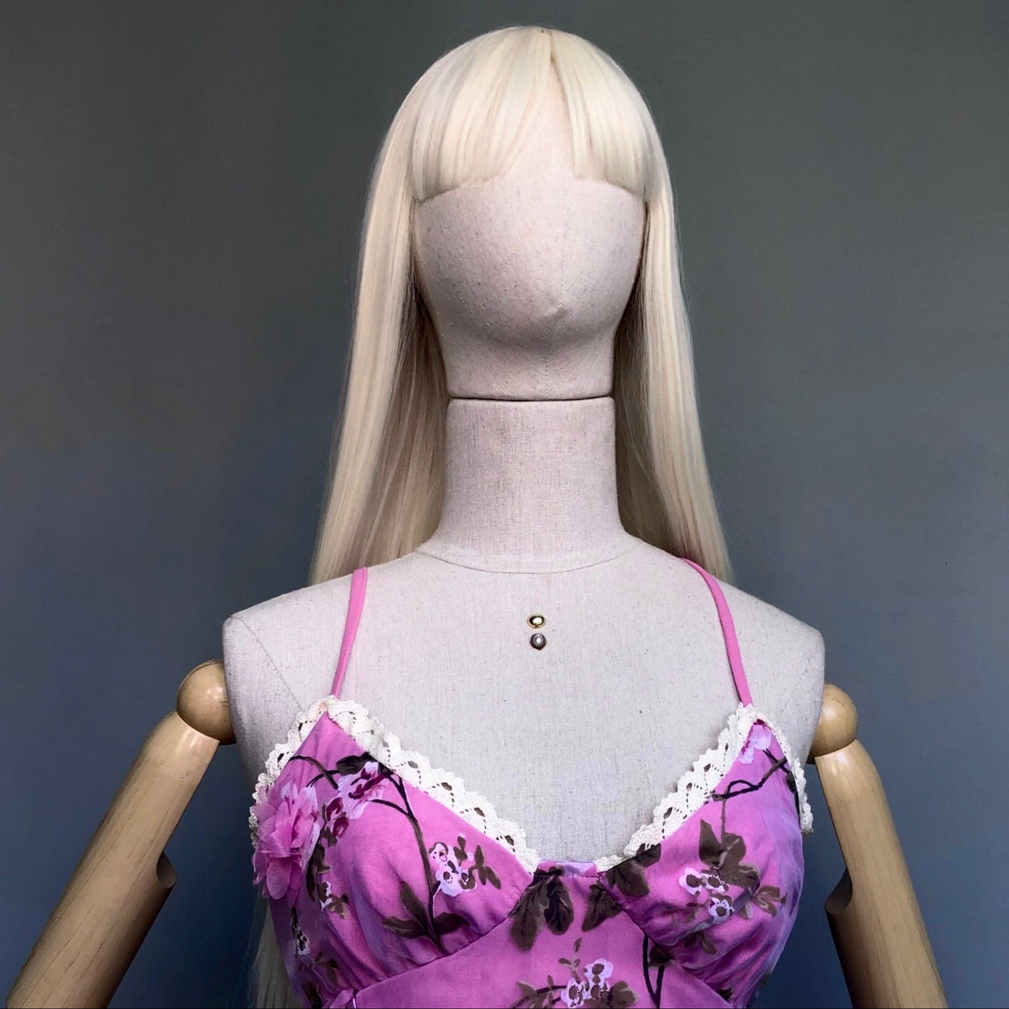 Pink Origami Floral Girl Dress Set