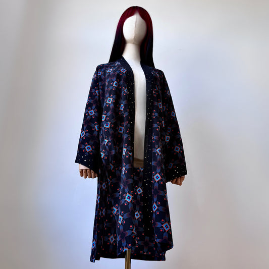 Tribe Master Abstract Print Kimono