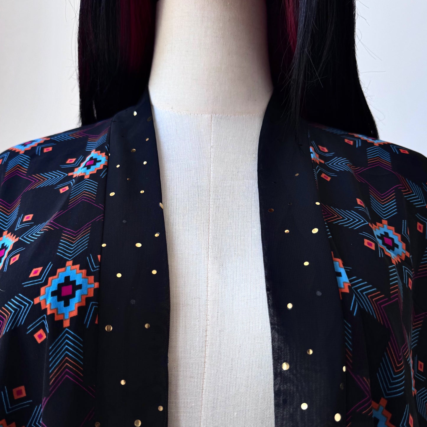 Tribe Master Abstract Print Kimono