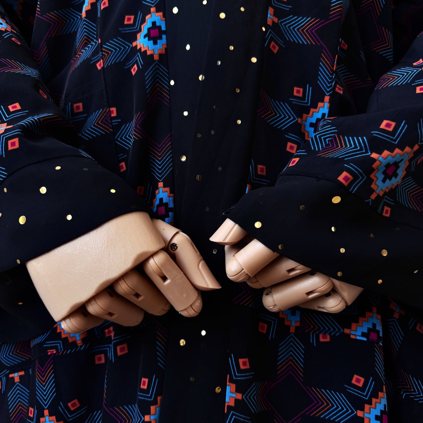 Tribe Master Abstract Print Kimono