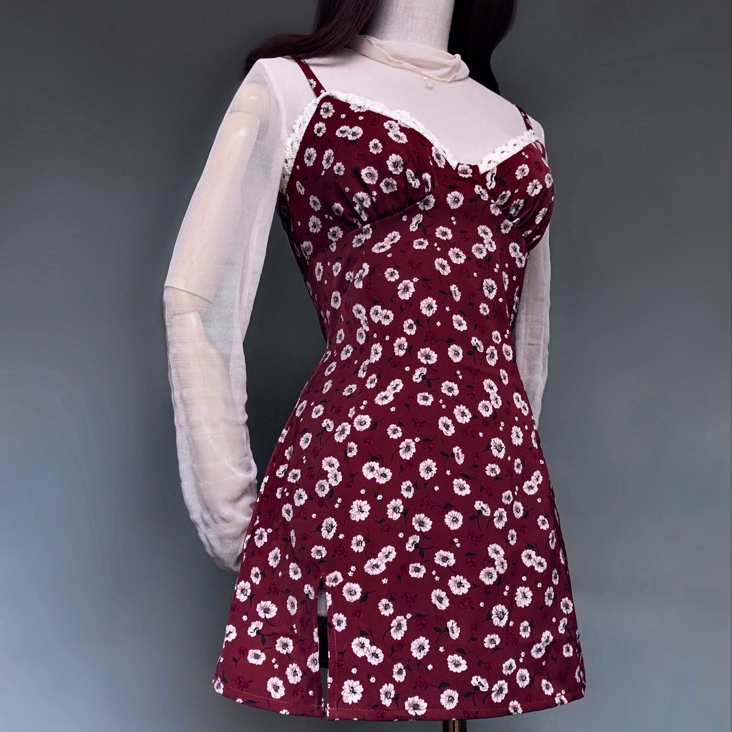 Tribe Master Red Brown Floral Dress