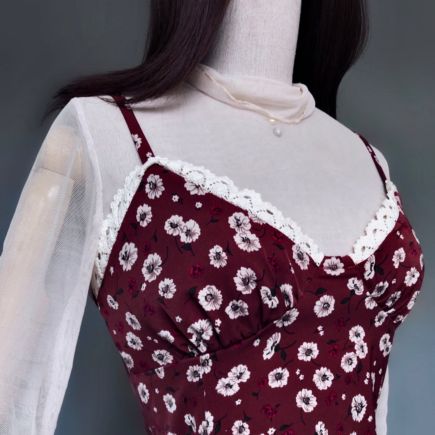 Tribe Master Red Brown Floral Dress