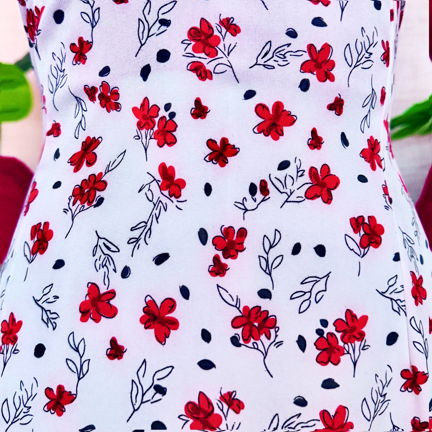 White Floral Girl Mini Dress