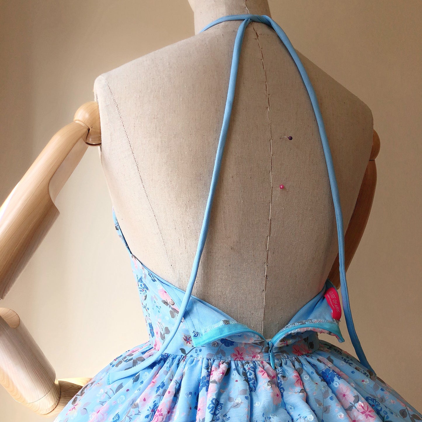 Blue Floral Teacup Skater Dress